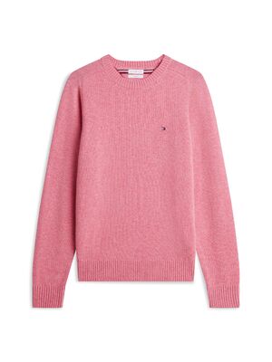 Tommy Hilfiger vaaleanpunainen villaneulepusero