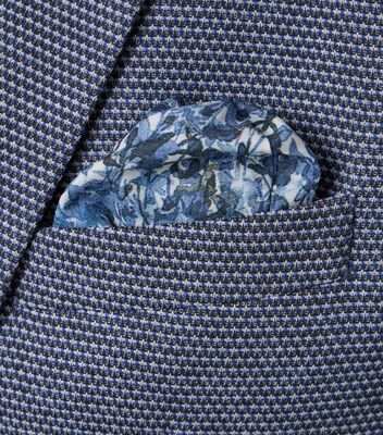 Venti sininen joustava jersey irtotakki