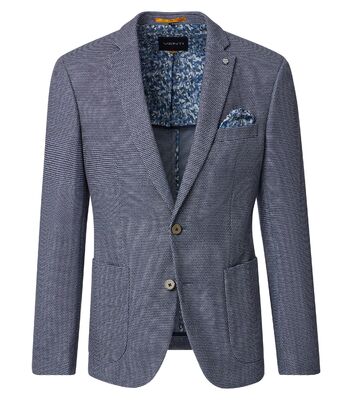 Venti sininen joustava jersey irtotakki