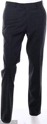 Turon tummanharmaa klassinen suorahousu