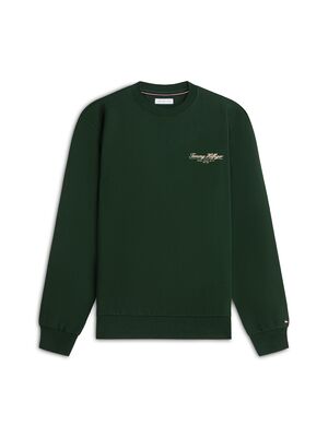 Tommy Hilfiger metsän vihreä o-aukkoinen collegepusero