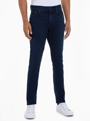 Tommy Hilfiger tummansiniset straight fit joustofarkut