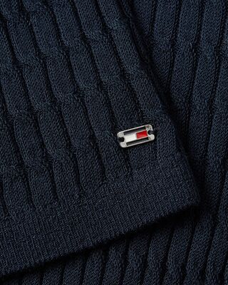 Tommy Hilfiger tummansininen kellohelmainen neulemekko