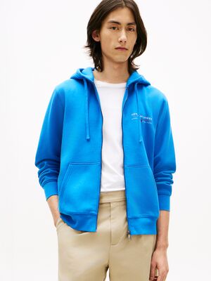 Tommy Hilfiger kirkkaansininen hupullinen collegetakki