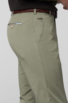 Meyer vaaleanvihreät puuvillahousut