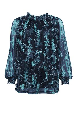 STI juhlava kuviollinen pusero