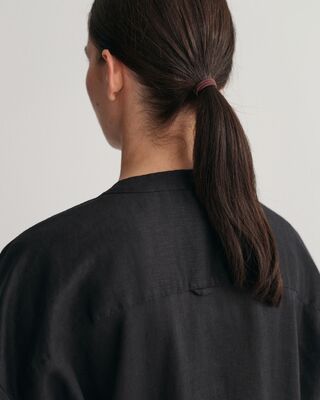 Gant musta väljästi istuva pellavamekko