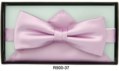 Matex lilansävyinen rusetti ja taskuliina