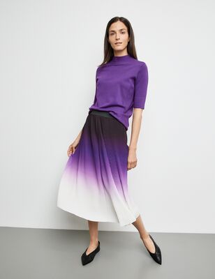 Gerry Weber lila lyhythihainen kilpikonnakaulus poolo