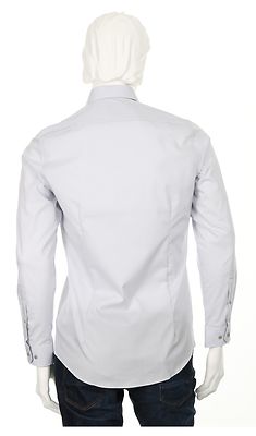 Venti body fit helmenharmaa kauluspaita