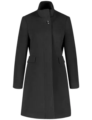 Gerry Weber musta klassinen villakangastakki