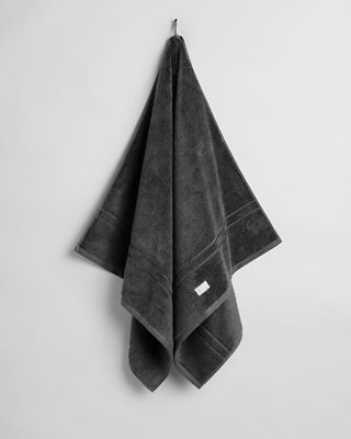 Gant tummaharmaa luomupuuvilla kylpypyyhe