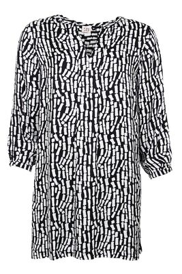 STI mustavalkoinen viskoosi tunika