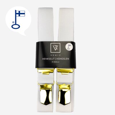 Veniz valkoiset henkselit