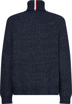 Tommy hilfiger tummansininen paksu neulepusero