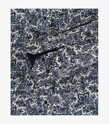 Venti sinivalkoinen body fit paita