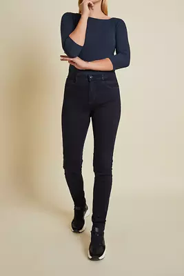 Parami high waist skinny tummansiniset farkut