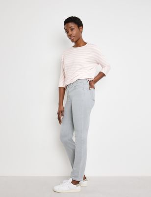 Gerry Weber vaaleanharmaat slim fit farkut