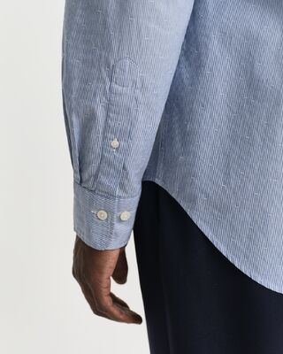 Gant vaaleansininen regular fit kapearaitainen kauluspaita