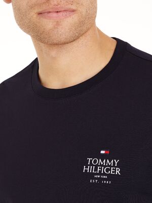 Tommy Hilfiger tummansininen pitkähihainen t-paita