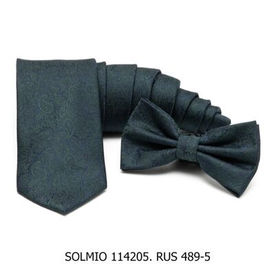 Matex vihreä paisley-kuosillinen rusetti