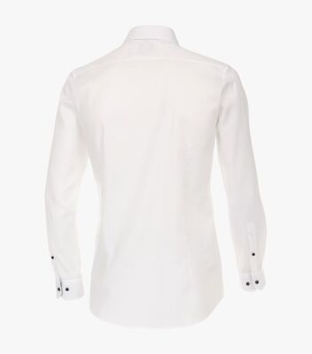 Venti valkoinen body fit kauluspaita