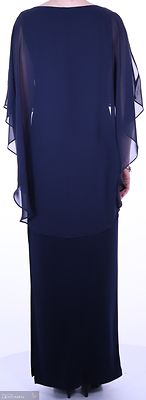 Frank Lyman pitkä tummansininen juhlamekko