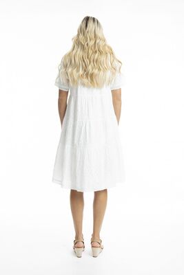 Orientique valkoinen kesämekko