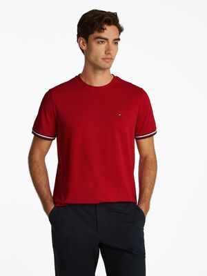 Tommy Hilfiger tummanpunainen T-paita