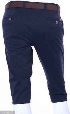 meyer tummansininen polvenpeittävä capri housu