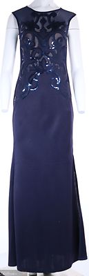 Sininen pitkä juhlamekko