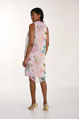 Frank Lyman malvan ja vihreän sävyinen juhlamekko