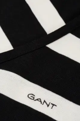 Gant mustavalkoraidallinen hihaton jerseymekko