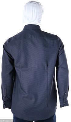 Venti musta modern fit kauluspaita