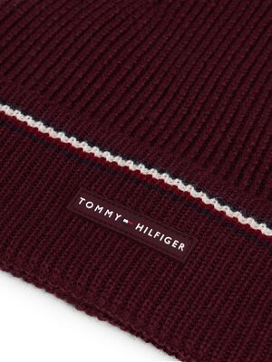 Tommy Hilfiger viininpunainen villasekoitepipo