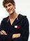 Tommy Hilfiger tummansininen unisex froteekylpytakki