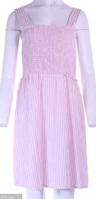 Lea H vaaleanpunainen raidallinen mekko