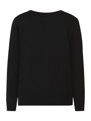 Signature musta klassinen neuletakki