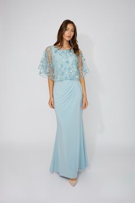 Frank Lyman mintunvihreä pitkä juhlamekko