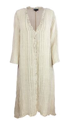 Boheme pellavan sävyinen pitkä jakku