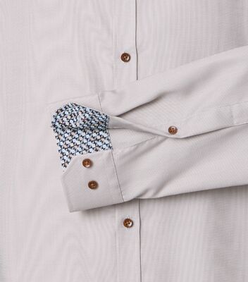 Venti vaaleabeige slim fit kauluspaita