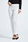 Laurien valkoiset straight mallin housut korkealla kuminauha vyötäröllä