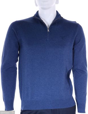 Gantin puolivetoketjullinen puuvillaneulepusero