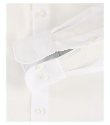 Casamoda valkoinen väljä modern fit kauluspaita