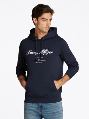 Tommy Hilfiger tummansininen collegehuppari