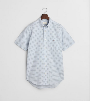 Gant vaaleansininen regural fit kauluspaita 1/2 -hihalla