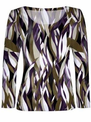 M.X.O pitkähihainen kuviollinen trikoopusero