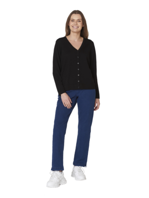 Signature musta klassinen neuletakki