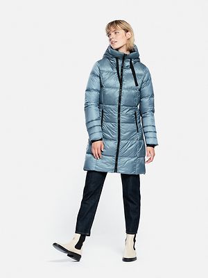 Reset vaaleansininen muhkea untuvatakki