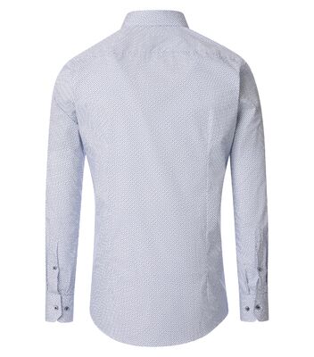 Ventin modern fit valkoinen sinikuvioinen kauluspaita